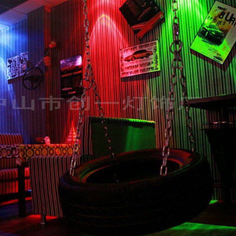 豪华版!酒吧休闲吧KTV专用灯具 电视沙发LED背景射灯彩灯牛眼灯