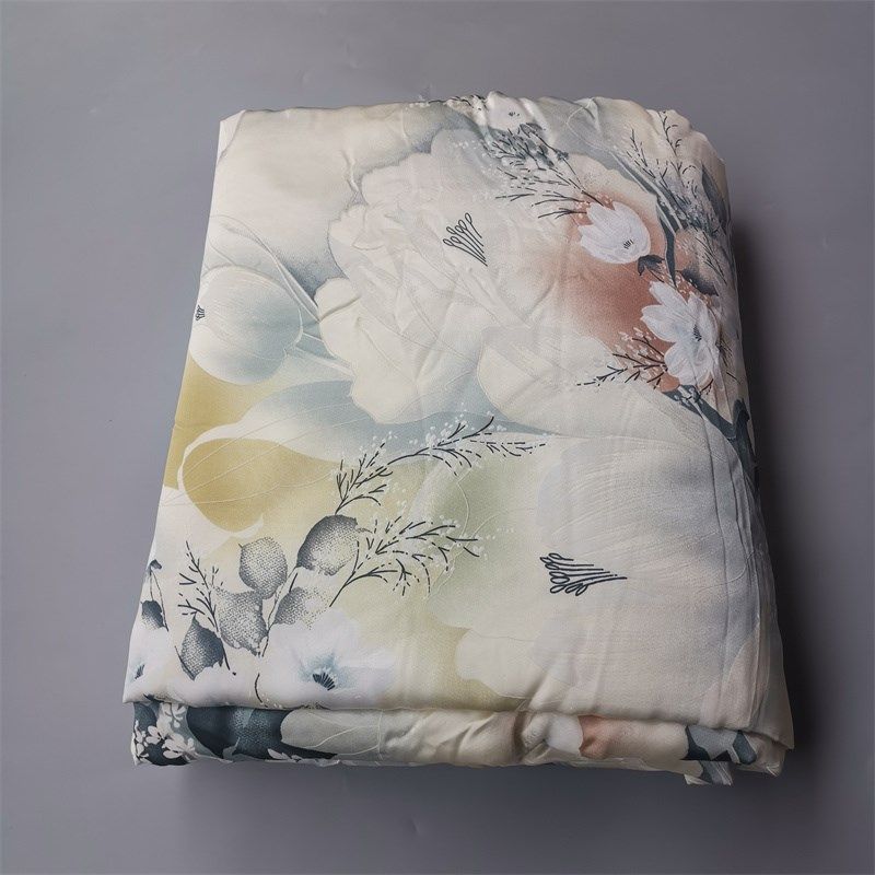 重磅好货真丝被套 100%桑蚕丝素绉缎单件丝绸床品双人宽幅被罩 新