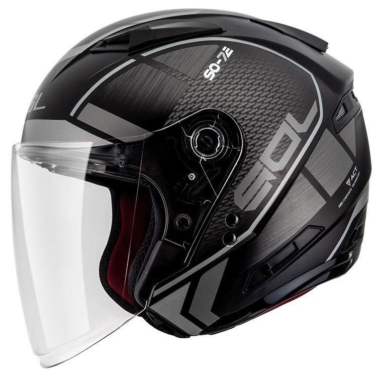 正品中台湾SOL摩托车头盔浮世绘个3开放国式/性4四季半盔双镜片SO