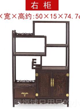 正品鸡翅木客博古架实木中式多宝阁件摆架创意家居装饰开厅摆件业