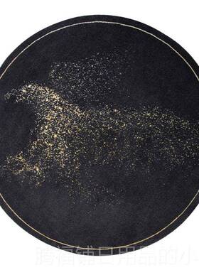 正品s红tvaent色ine轻奢新中式圆l形地毯新年/客厅茶几卧室电脑椅