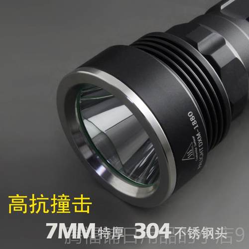 正品P强ALTIGH霸光光手电筒LED可充电远射黄光26650探照灯T防6家