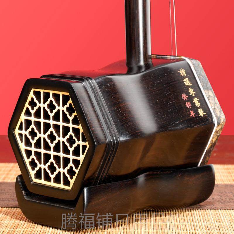 正品国胡悦牌黑檀二胡乐器专演奏初学成人儿童通琴民族用乐业器