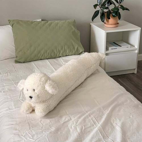 高档动物狐狸长抱枕床头枕头生靠枕女睡觉发夹腿长条枕沙卧室装饰