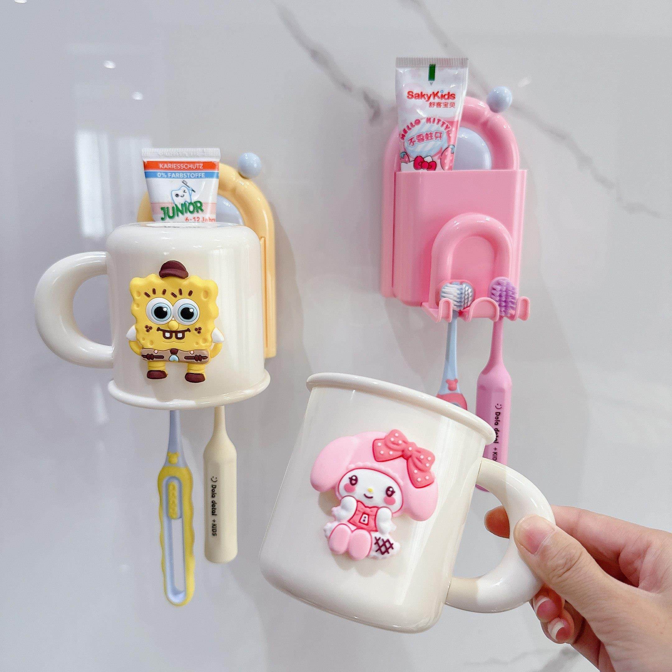 2025新款儿童刷牙杯牙刷置物架倒挂壁挂式男女孩漱口杯子牙缸牙具,家庭/个人清洁工具,洗漱杯,淘宝优惠券,粉丝福利购,淘宝优惠卷