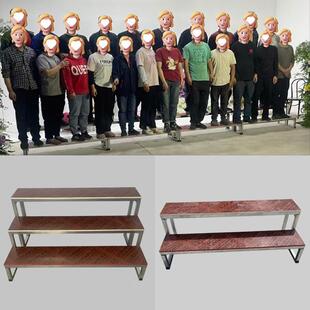 合层唱多站台站阶合影凳学校大合唱架拍照台舞台踏步985板演出集