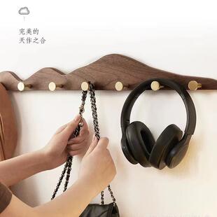 木质试衣间长排衣帽钩家用关d03玄木入户门钥匙收纳架实免打挂孔