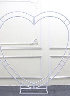 新庆款婚KIP26156道具网铁艺心形意背景拱门舞台布置架子创婚礼摆