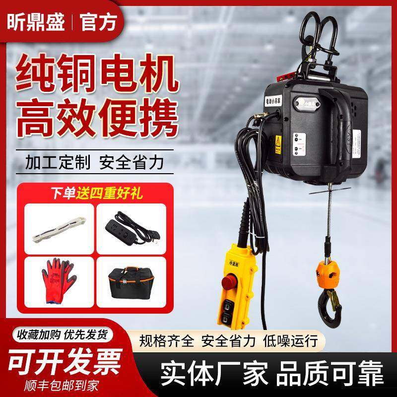 微型电动葫芦小型升降升牵机220v吊机家用便携式遥控引葫CDF电提