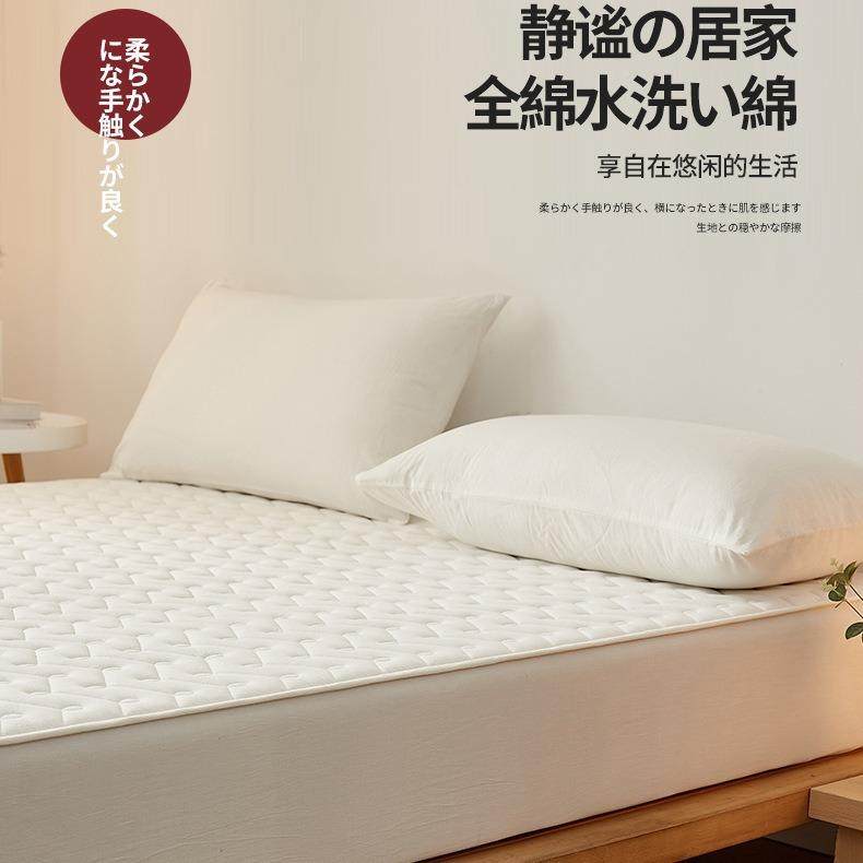 A类100护单全棉纯棉床笠件滑87595629夹棉席梦思全包床罩床垫保罩