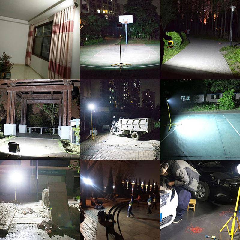 携黄色手提式充电led灯户外应提地急灯夜市摆摊广场工超长续航手