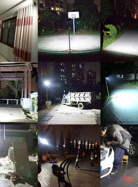 携黄色手提式充电led灯户外应提地急灯夜市摆摊广场工超长续航手