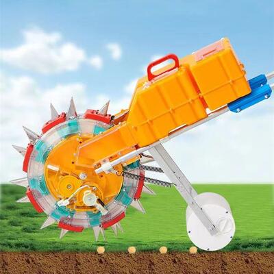 8嘴播种施肥机蔬菜人高粱豆播类种机点播KWS双器力手推播种施肥机