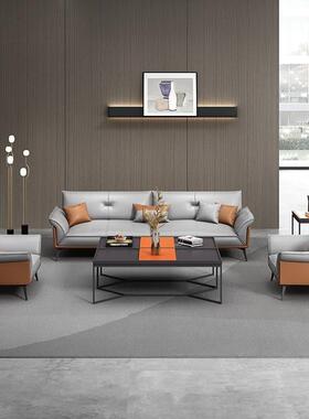 公家具配套发贵宾室0510-SFC接待沙办简约现代老发板办公室沙茶几