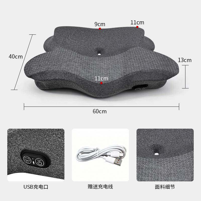 记忆棉枕头床上睡觉护颈枕支SFZD-FR撑按摩艾草敷加热织热护颈枕