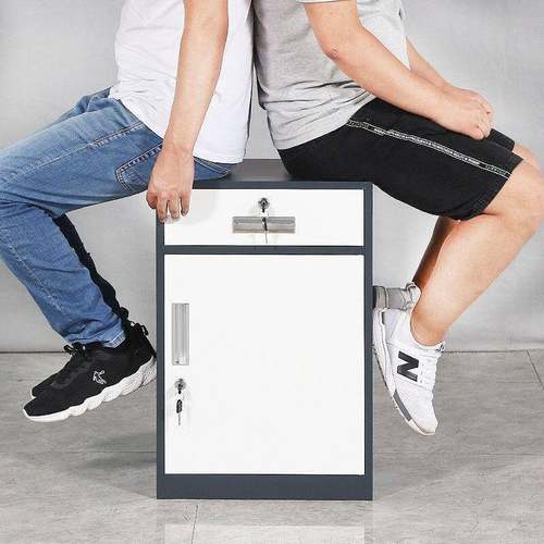 小型文件铁皮柜柜矮柜移动桌下柜活动床料TLY头柜带柜储物资小子