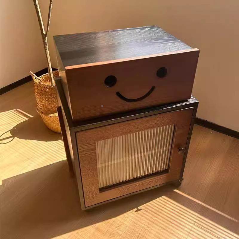 红机器人头柜小型实木柜柜家用网ZZX卧室创意儿童床边几边柜床斗,电子元器件市场,其它元器件,淘宝优惠券,粉丝福利购,淘宝优惠卷