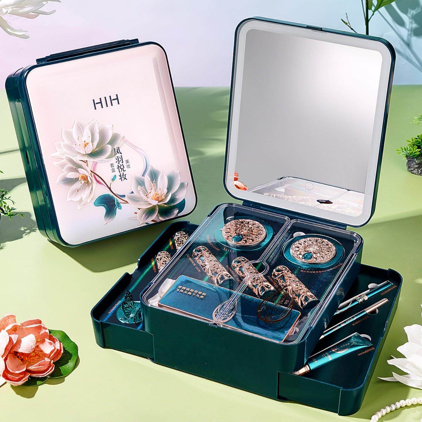 生日情人节送女友！中国风彩妆礼盒套装正品全套化妆品口红眼影盘