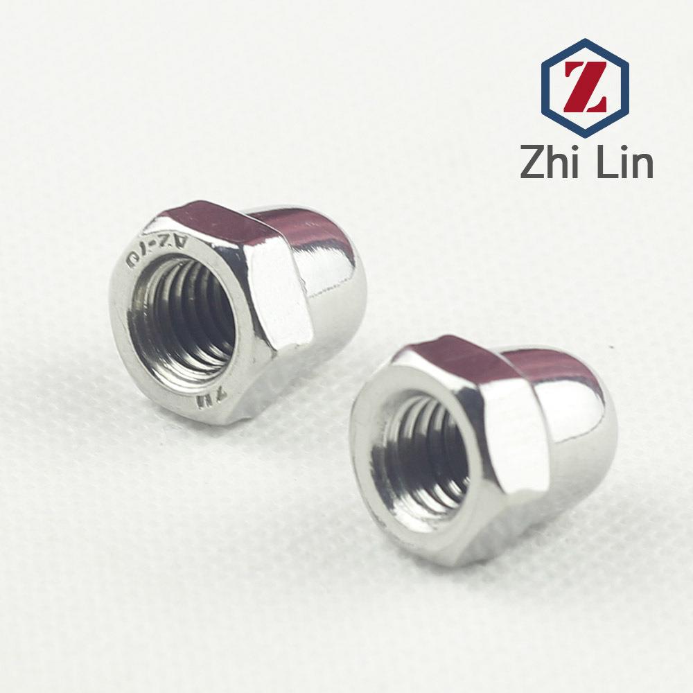 不盖锈钢帽201型螺母NPZ带I盖外六角螺DN1587厂家直销