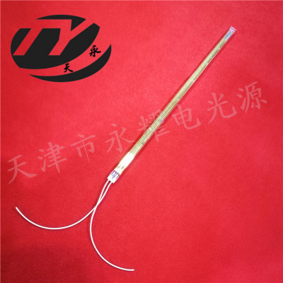 单端通电镀金红外石英加热管