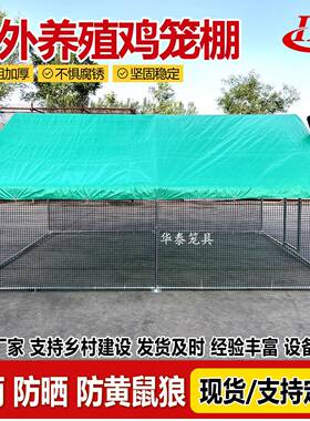 鸡笼户AWI室鸡棚家禽家用养特外大号外孔雀鸽笼防雨大型鸡舍殖搭