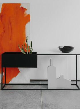 UXK玄关桌轻奢玄关条台走廊道窄长桌靠墙置物架边桌门过厅条案桌