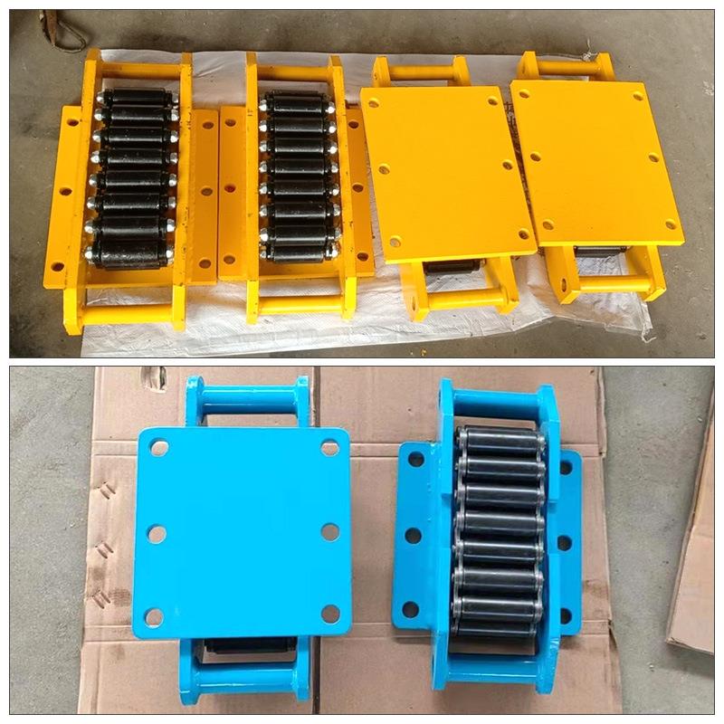 履带式坦搬地坦克运车CR预制梁移运器承滚轮小车M工字钢轨道搬运