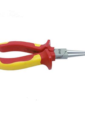 Boohr宝合子工具双色VDE绝0缘圆嘴钳808绝缘工e具钳022056