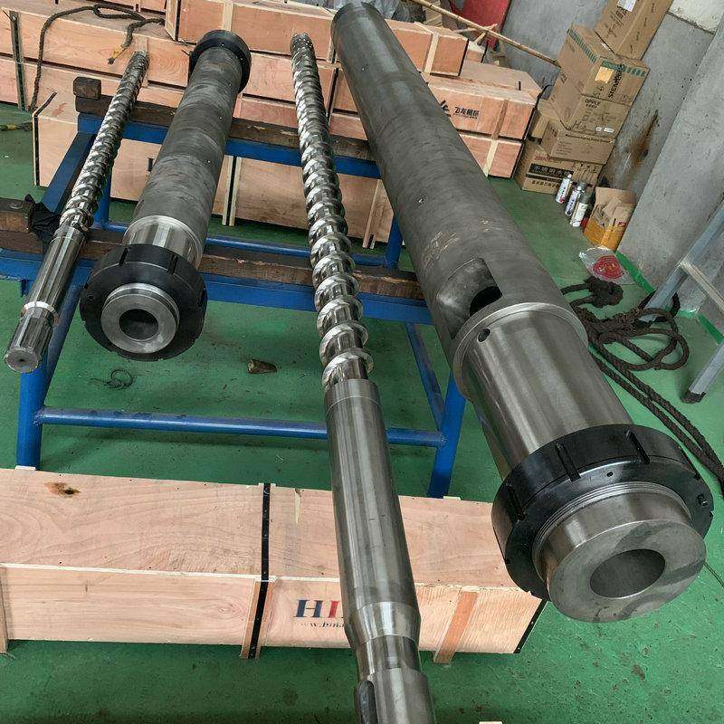 双合注机机塑螺杆机筒双合金注舟山定制注塑配件合金排气螺杆金机