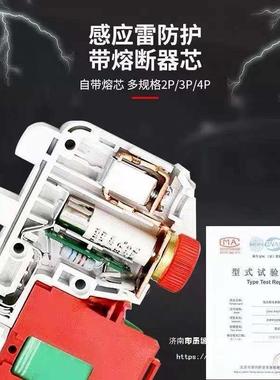 天津中0力涌保1护器cpm-R0T浪熔断型芯片避雷器三相四线R20T2P(其