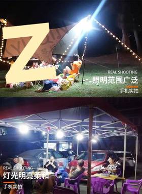 充电照明灯户外营家用停电露应急灯移动le式YQ4207d地摊灯夜泡市