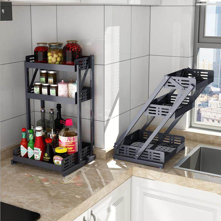 厨房折叠调料架免打孔品台面味盐酱0300油醋收调纳盒加粗免安装置,厨房/烹饪用具,调料置物架,淘宝优惠券,粉丝福利购,淘宝优惠卷