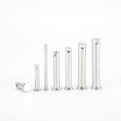 鸿GB88丰铁销轴镀2白定平头带孔圆柱销LUG位销钉