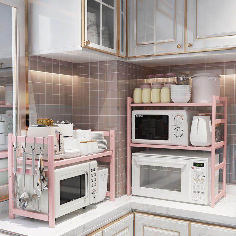 可伸缩房置多物架ZKvc2boY微波炉架子烤箱收纳家层用双台面厨桌面,厨房/烹饪用具,抹布架/厨房清洁收纳架,淘宝优惠券,粉丝福利购,淘宝优惠卷