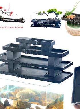 BGH乌金石流水件水族循环鱼瓦缸石槽配件假摆山鱼池缸喷水器流水