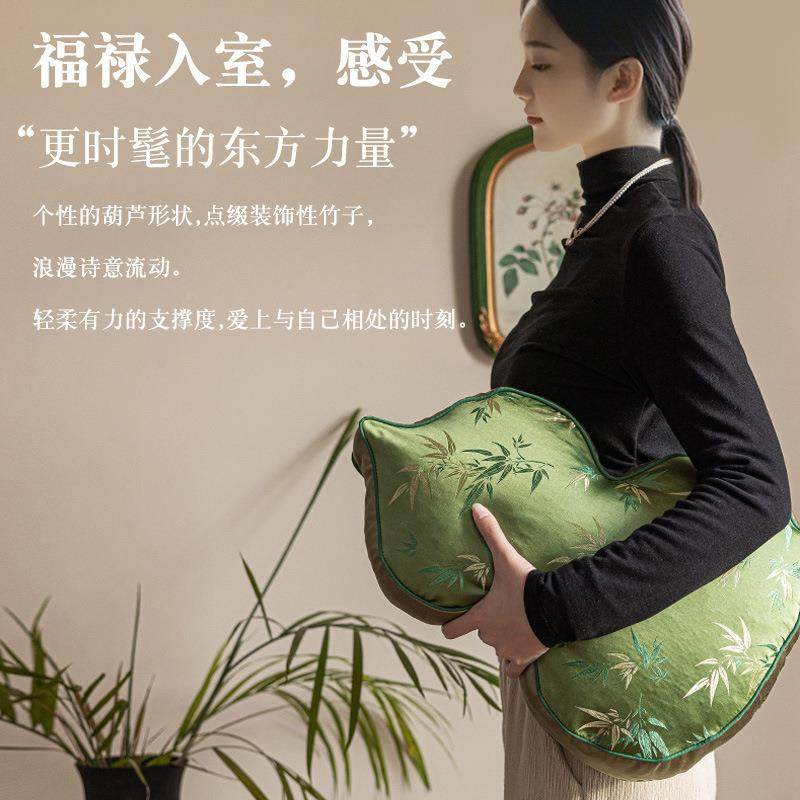 新中式芦抱0258Iy4I客厅枕沙发异形靠垫枕国风摆件装饰轻奢靠背葫,居家布艺,抱枕被,淘宝优惠券,粉丝福利购,淘宝优惠卷