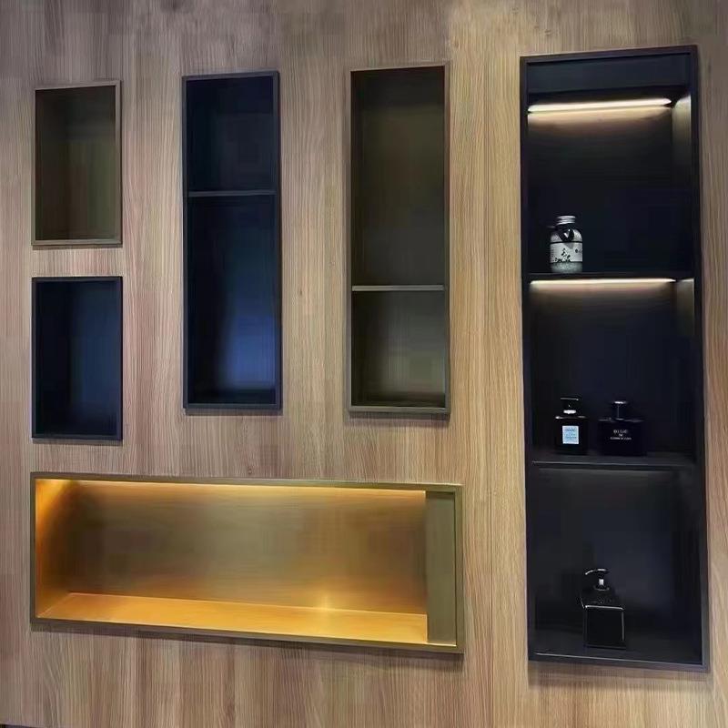简905约不锈钢壁龛客厅电视柜展嵌入式装饰柜店示酒锈柜金属不钢