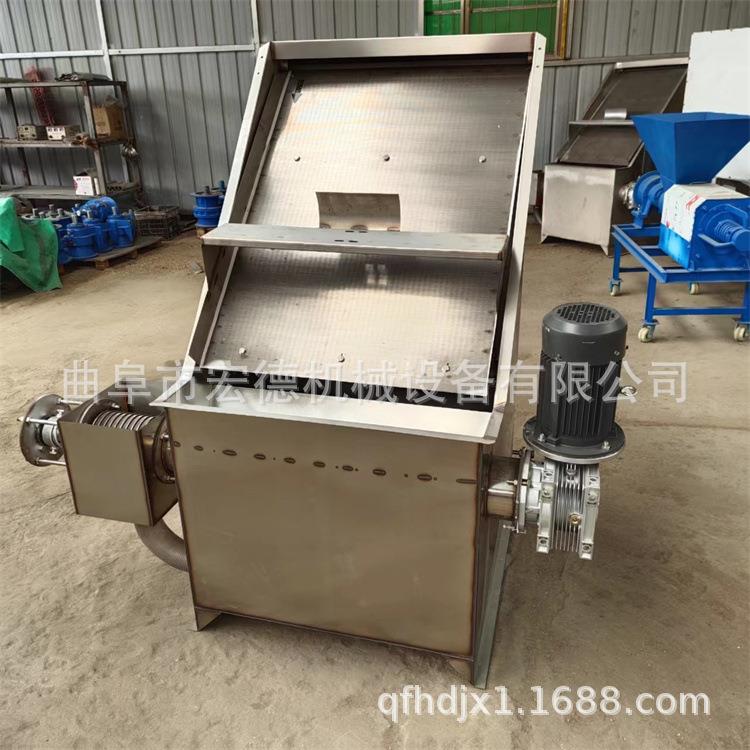 猪养殖场粪便干湿离机分粪螺旋挤压脱固水YWO机斜筛式液分离机