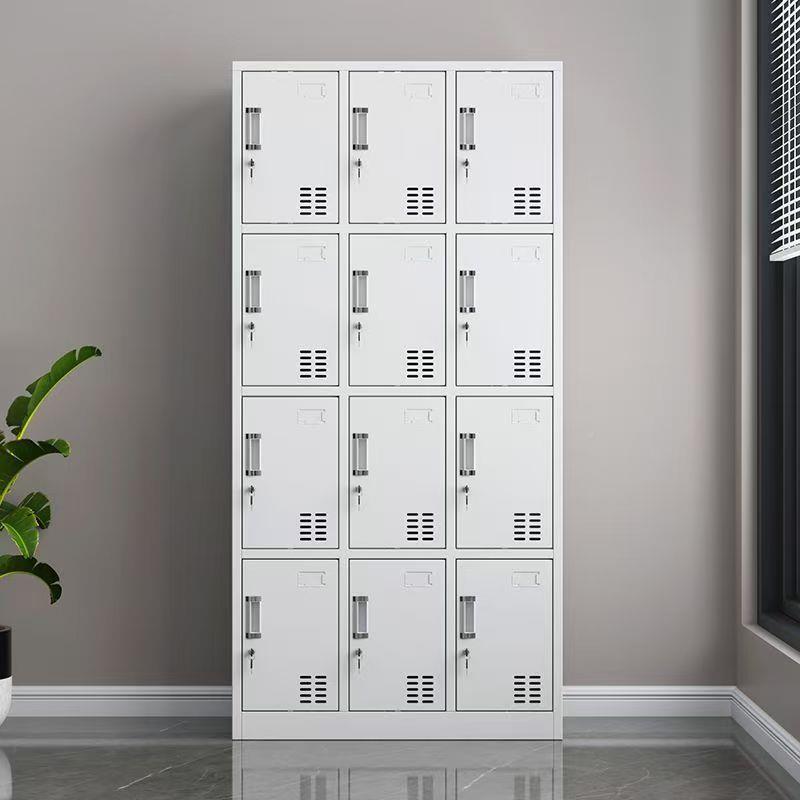 二十四门更衣柜工厂员工宿1800mm*9舍存包柜柜带储物铁皮子浴室换