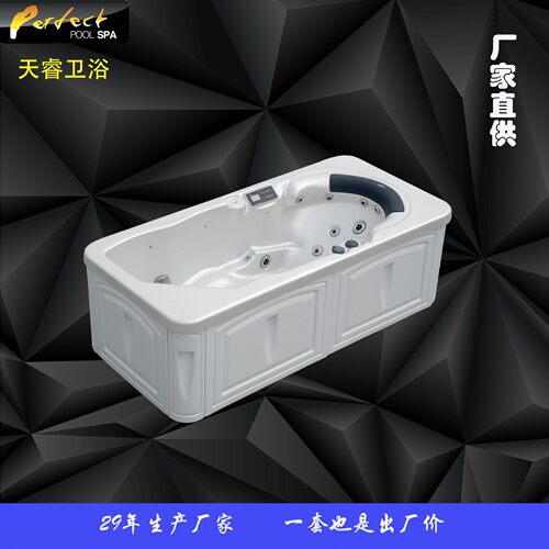 亚克力按摩浴缸户外冲浪浴缸加热恒温浴缸 家用迷你浴缸