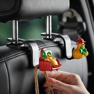 幸鸭汽车挂钩座隐椅背置物钩子多功能运可藏载挂钩车内车装 饰274