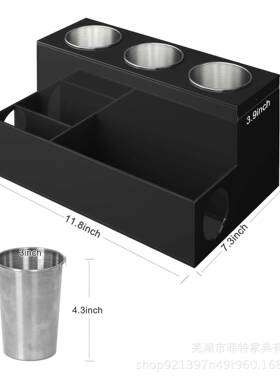 黑色亚克吹风机支架发S2022121型具和配件管力理架工储浴室化妆台