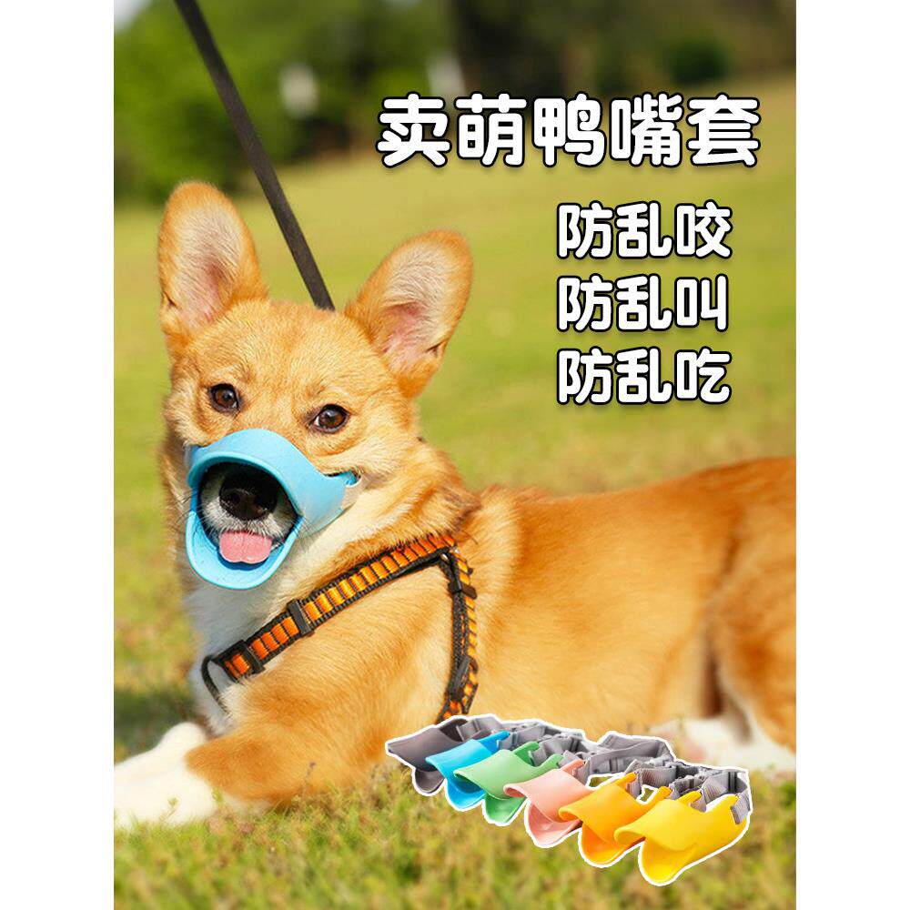 狗嘴套泰迪柯基嘴巴口套狗狗防咬嘴套嘴罩宠物用品鸭嘴套