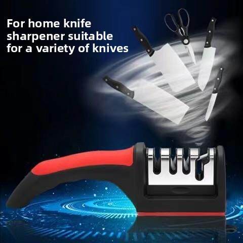 【用它刀真快】磨刀钨钢多功能磨刀石四段家用菜刀器不锈钢磨刀