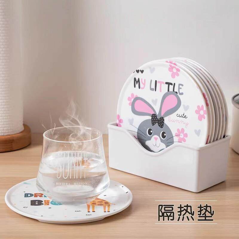 日本精工彷瓷隔热垫餐桌杯垫垫防烫耐高温家用北欧厨房餐垫耐摔垫