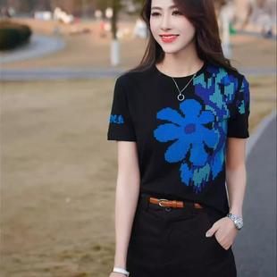 新款 春季 重工欧货短袖 T恤女修身 休闲_HT2 显瘦时尚 下单立减50