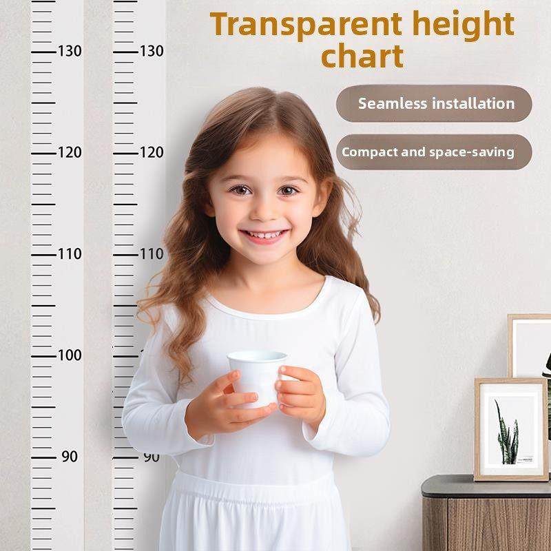 透明的高度贴纸可以在不损坏墙壁的情况下移除儿童高度测量神器精,家居饰品,身高贴,淘宝优惠券,粉丝福利购,淘宝优惠卷