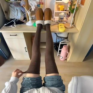 毛圈加厚保暖 简约女士穿裙子护膝袜秋冬季 不爱穿秋裤 有福了