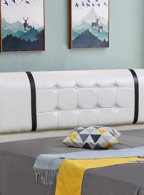 床头板现代143约欧8式软包靠背储物1米.5简米1.2米经济型床头