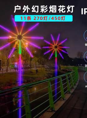 5050RGBLED追声控光波鼓户外烟花带灯声氛控乐器光波鼓酒吧光音乐